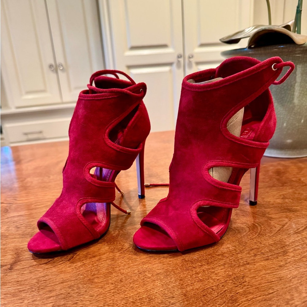Elegant Red Women's Heels
